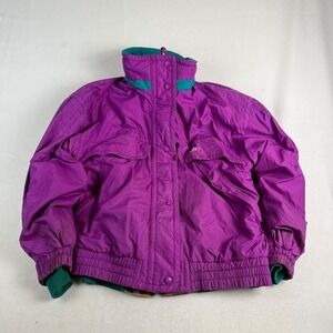 Vintage CB Sports‎ 3-in-1 Ski Jacket Purple Fleece Liner XL Womens CB-2054